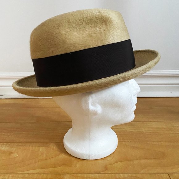 Biltmore Vintage Tan Fur Hat - 6 7/8 - Picture 4 of 6